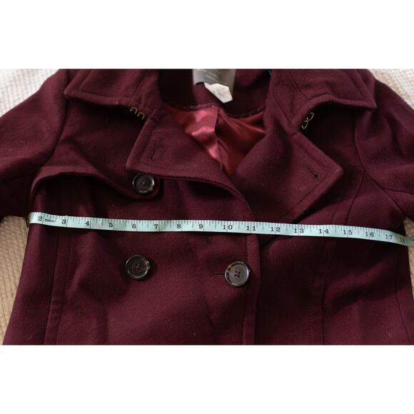 J Crew Nello Gori Trench Coat 2 Wool Cashmere burgundy prep Collegiate Old Money - Picture 6 of 7